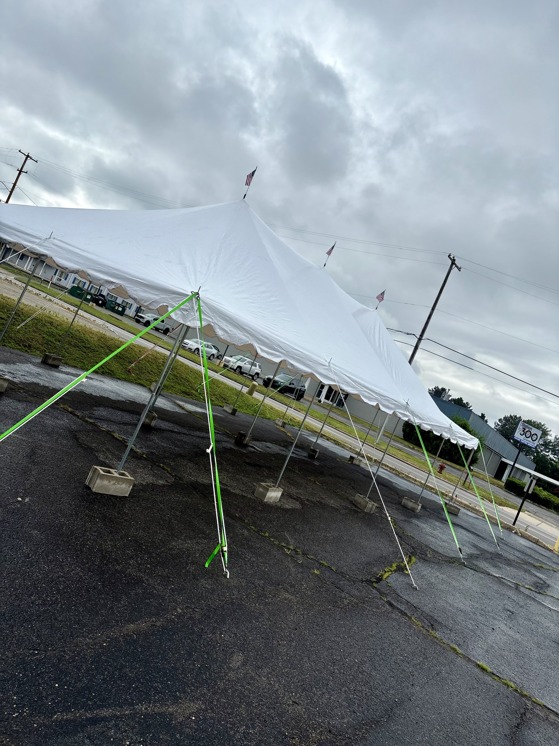 Premium White 20x40 Pole Tent